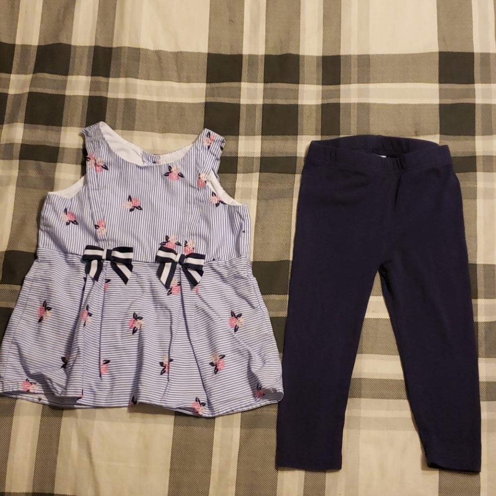 Baby girl sleeveless top set